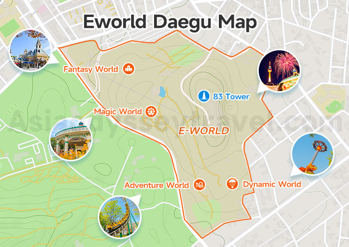 Eworld Daegu Map