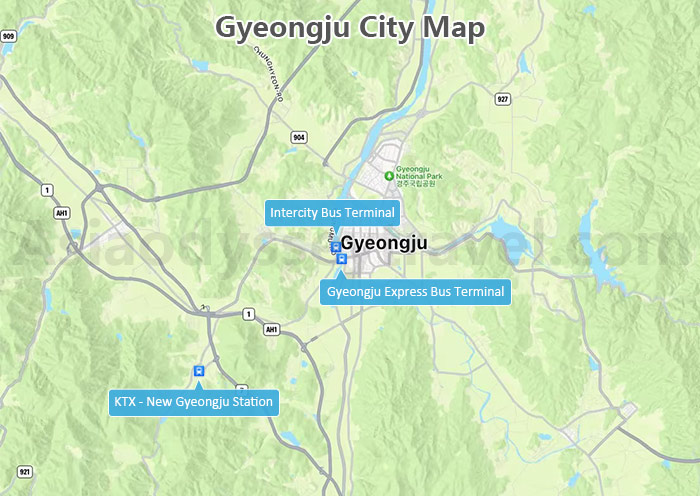 Gyeongju City Map