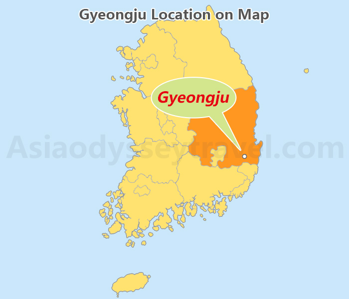 Gyeongju Location on Map