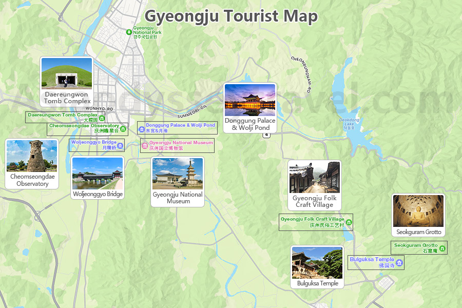 Gyeongju Tourist Map