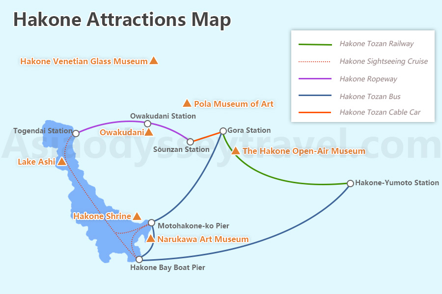 Hakone Toursit Map