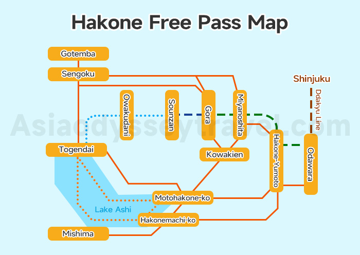 Hakone Free Pass Map
