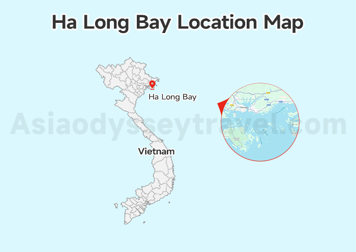 Ha Long Bay Location Map