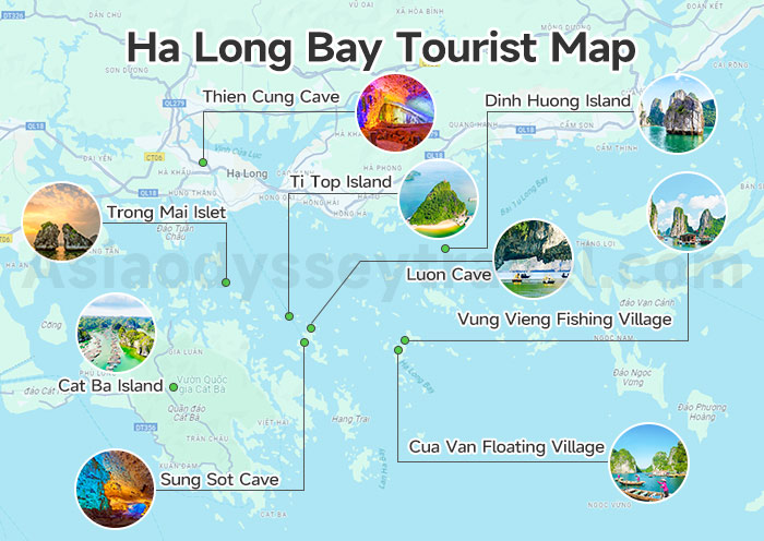Ha Long Bay Attractions Map