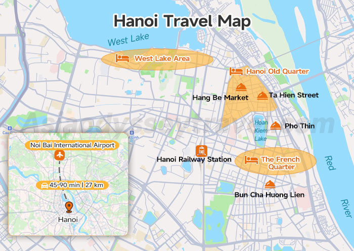 Hanoi Travel Map