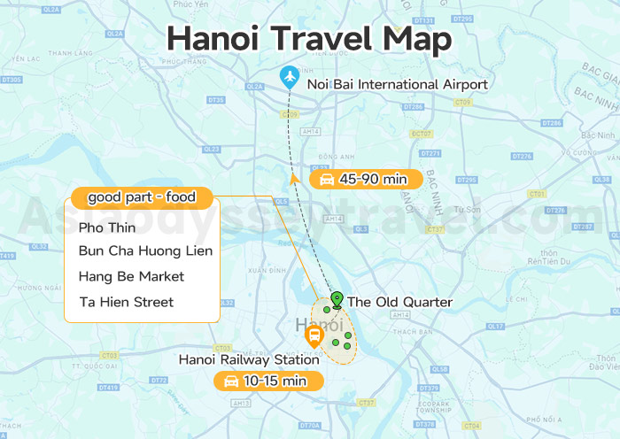 Hanoi Travel Map