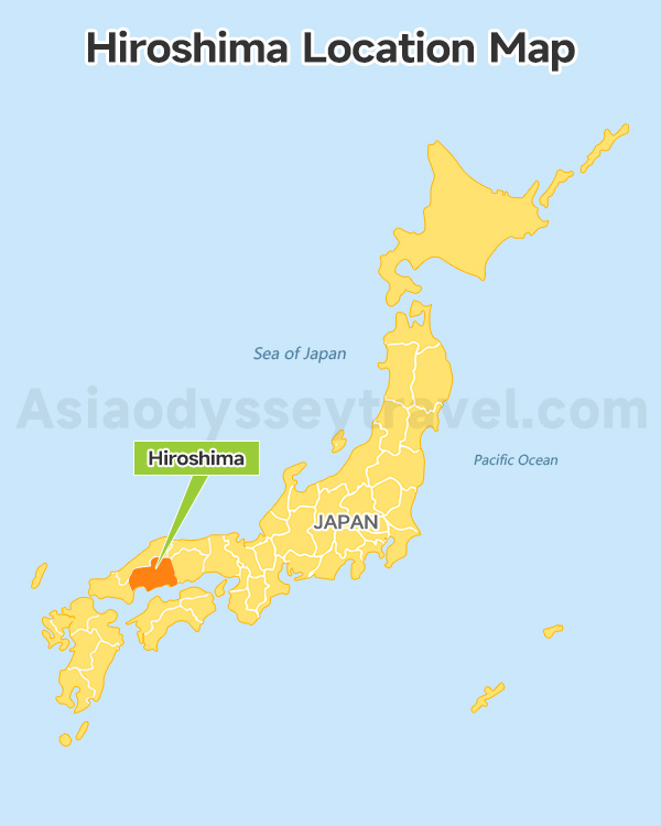 Hiroshima on Map