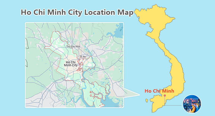Ho Chi Minh City Location Map