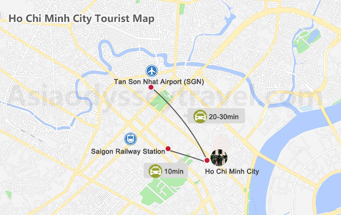 Ho Chi Minh City Travel Map