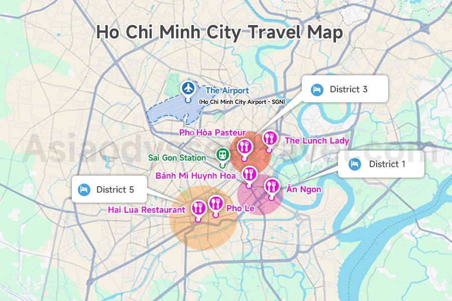 Ho Chi Minh City Travel Map