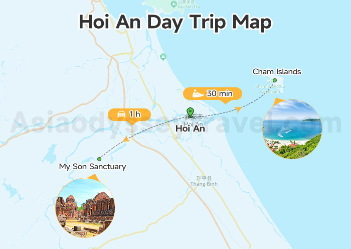 Hoi An Day trip Map