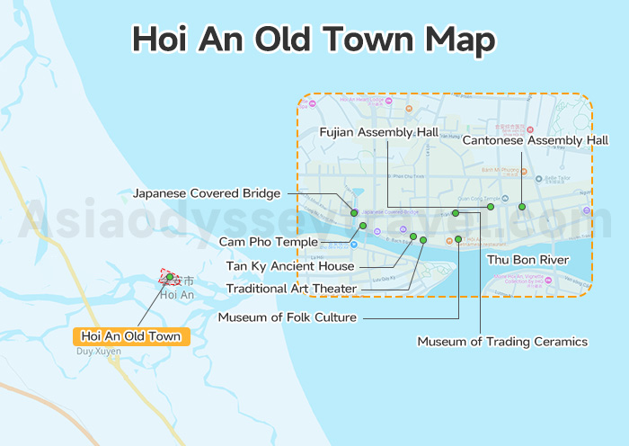 Hoi An Old Town Map