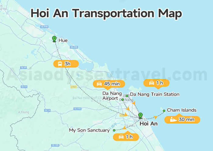 Hoi An Transportation Map