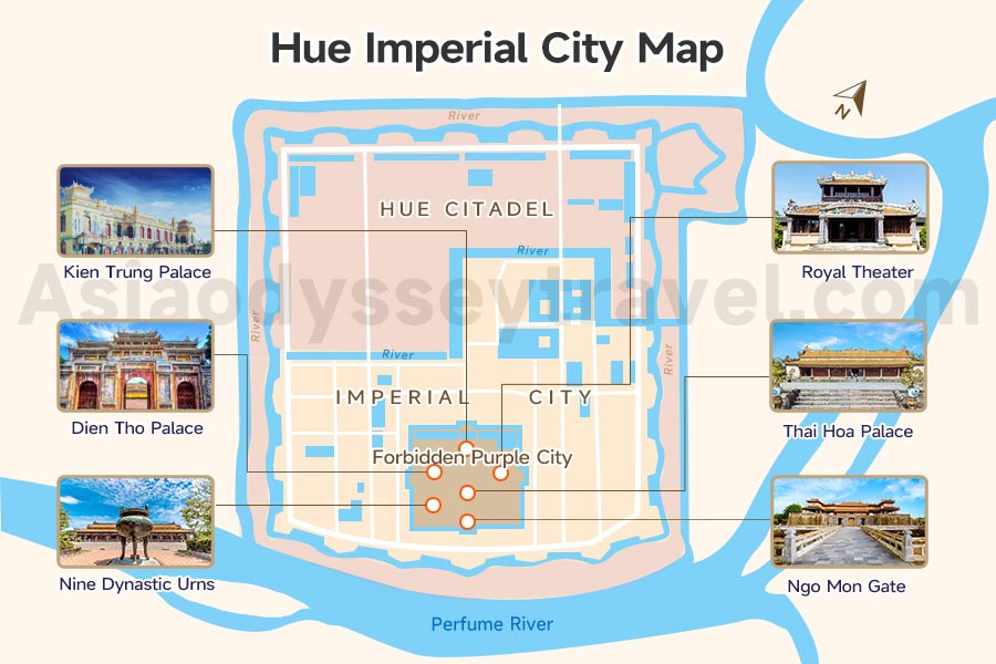 Hue Imperial City Map
