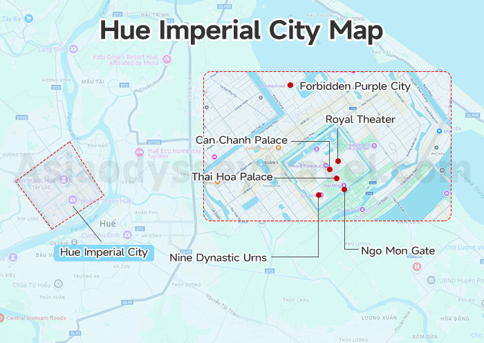 Hue Imperial City Map