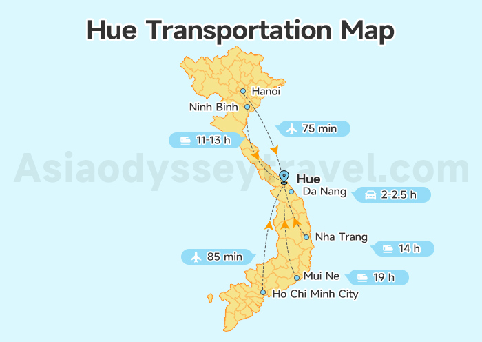 Hue Transportation Map