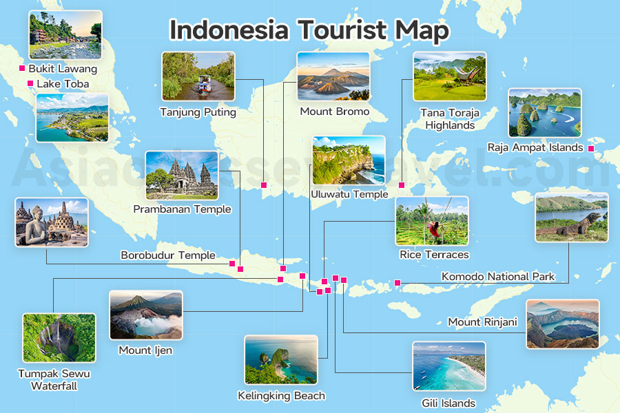 Indonesia Tourist Map