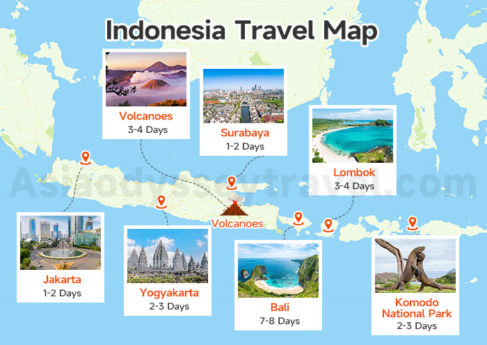 Indonesia Travel Map