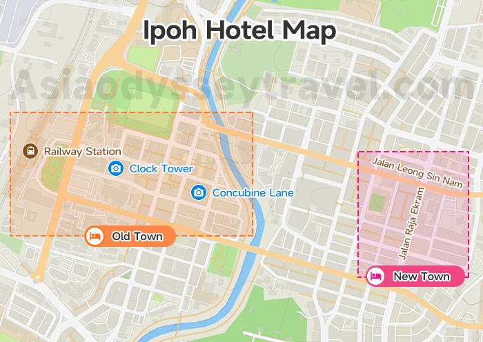  Ipoh Hotel Map 