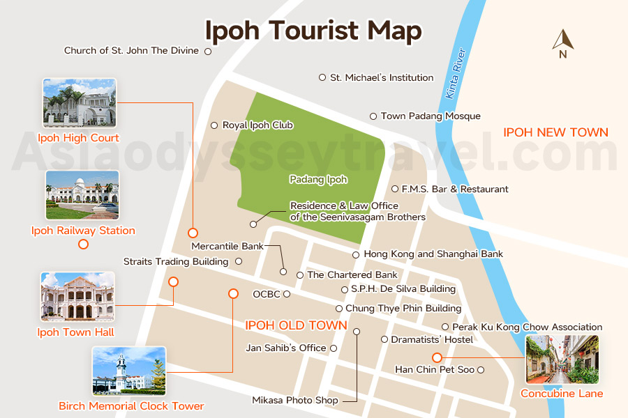  Ipoh Tourist Map with the Heritage Trail 