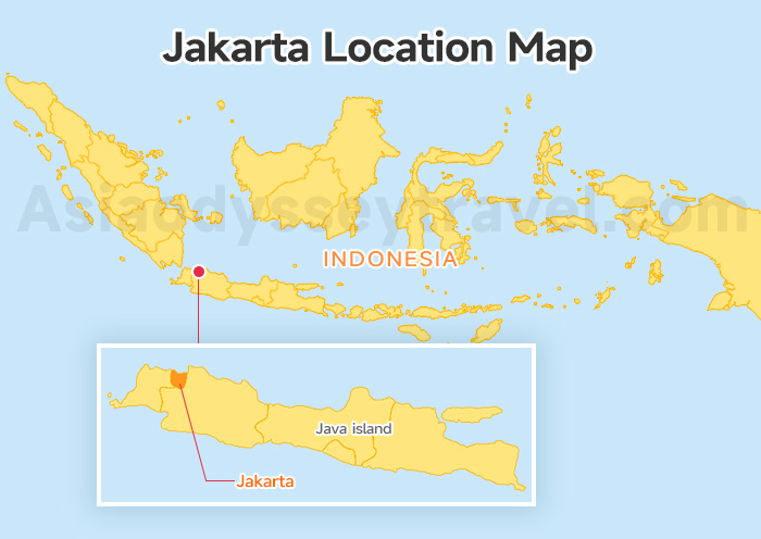 Jakarta Indonesia Map
