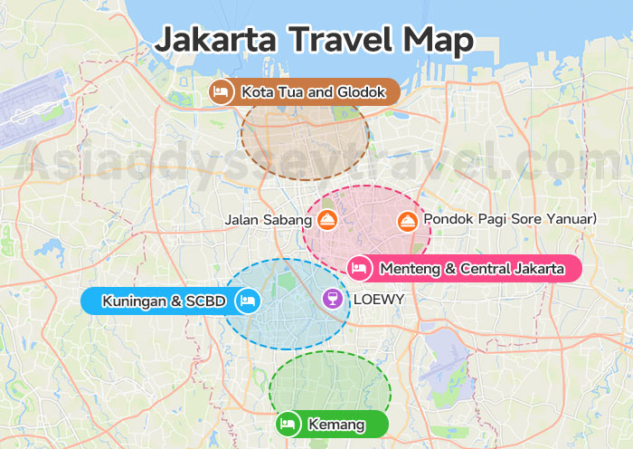 Jakarta Travel Map