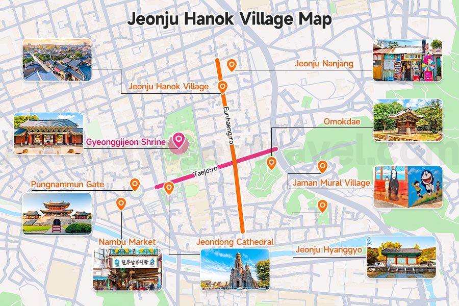 Jeonju Hanok Village Map