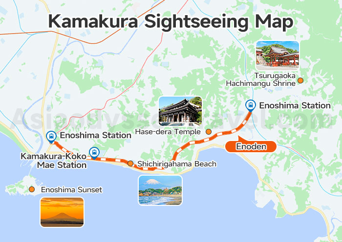 Japan Kamakura Map (English): Tourist & Sightseeing Map | 2026 Japan Kamakura Map (English): Tourist & Sightseeing Map | 2026