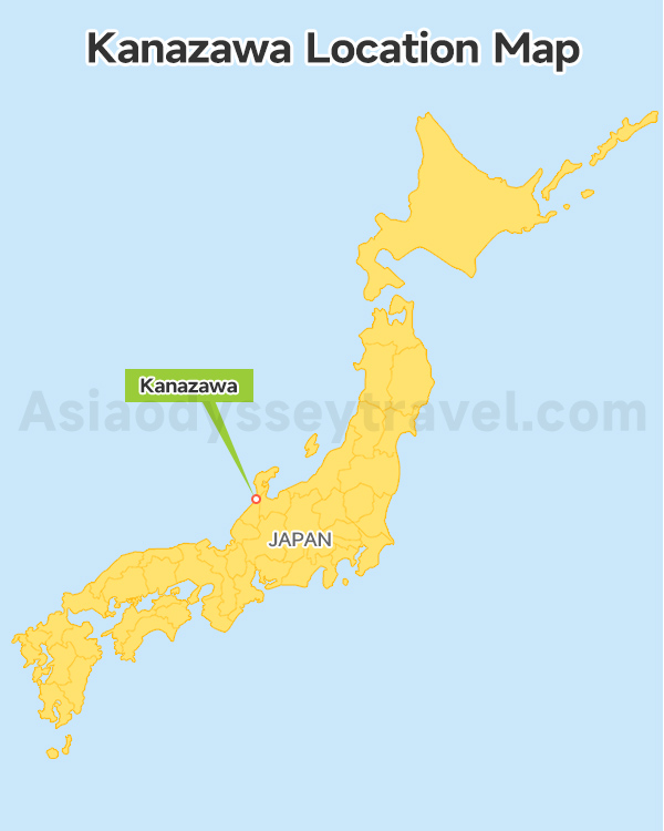 Kanazawa Location Map