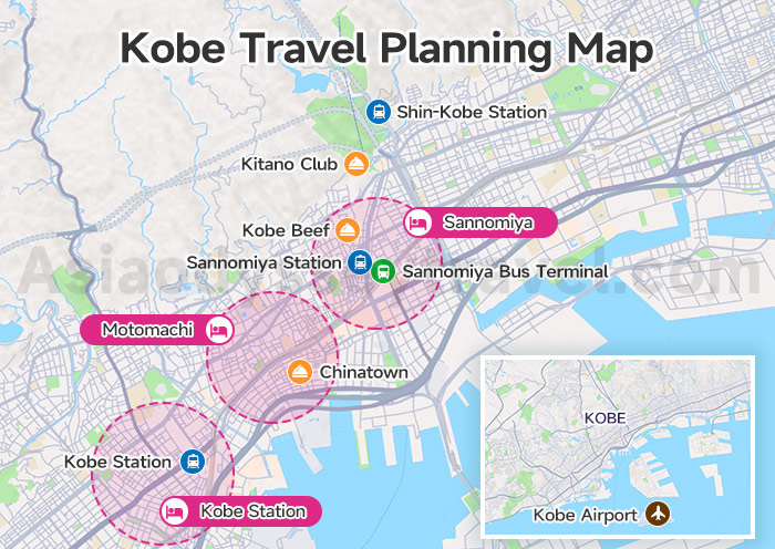 Kobe Travel Map