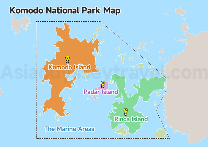 Komodo National Park Map