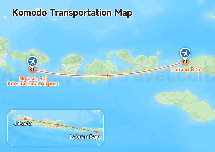 Komodo Transportation Map