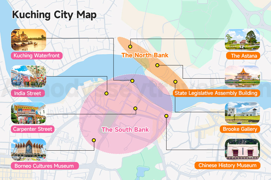 Malaysia Kuching Map