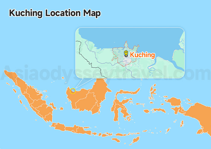 Malaysia Kuching Map