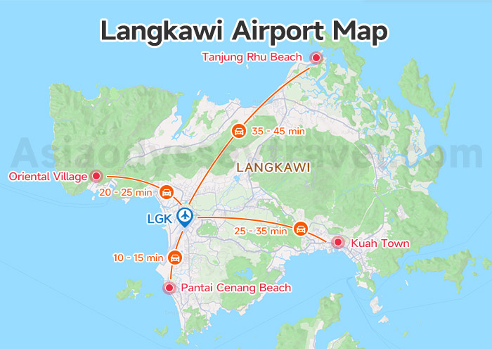 Langkawi Airport Map