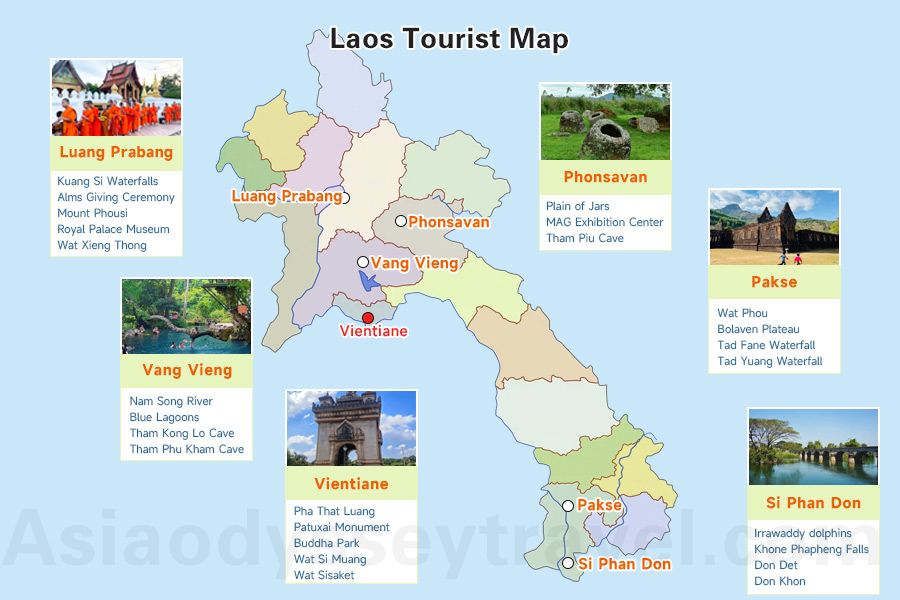 Laos Map