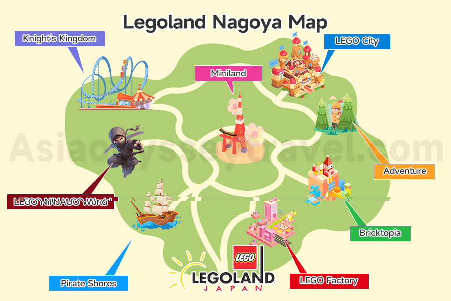 Legoland Nagoya Map