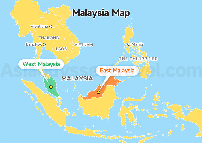 West Malaysia Map