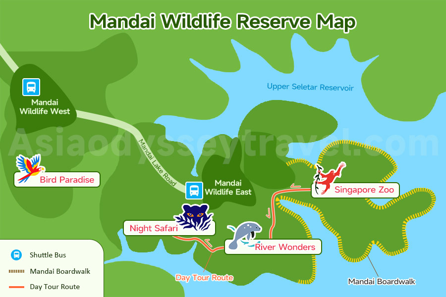  Mandai Wildlife Reserve Map 