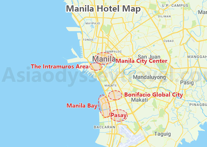 Manila Hotel Map