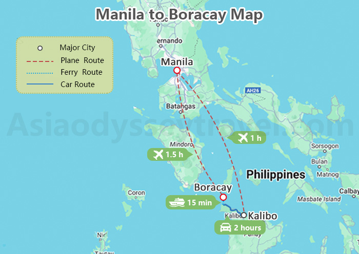 Manila to Boracay Map