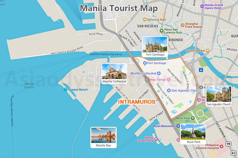 Manila Tourist Map