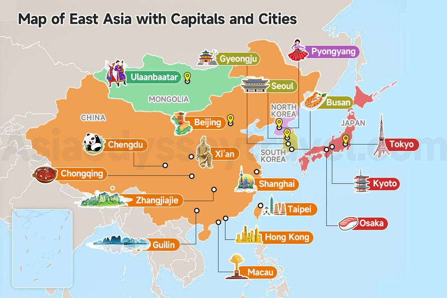 East Asia Map