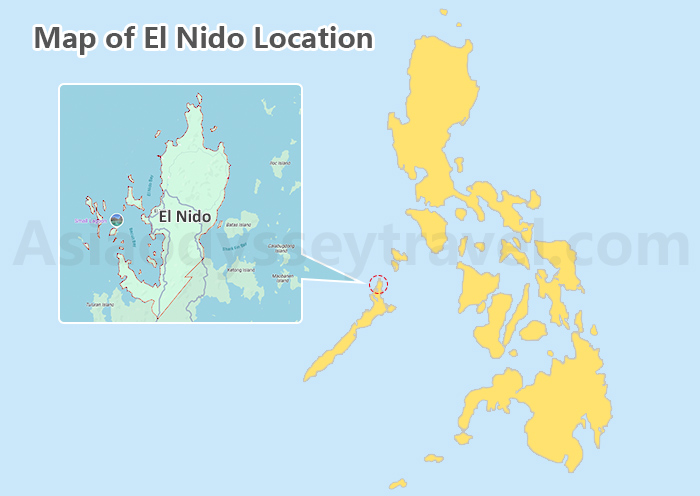 Map of El Nido Location