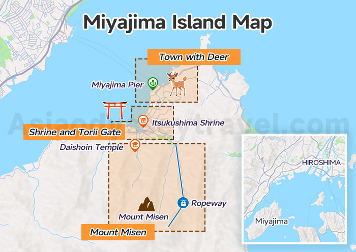 Miyajima Island Map