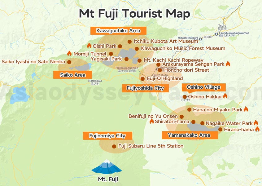 Mt Fuji Map: Location, Climbing, Tourist Map of Mount Fuji (2026) Mt Fuji Map: Location, Climbing, Tourist Map of Mount Fuji (2026)
