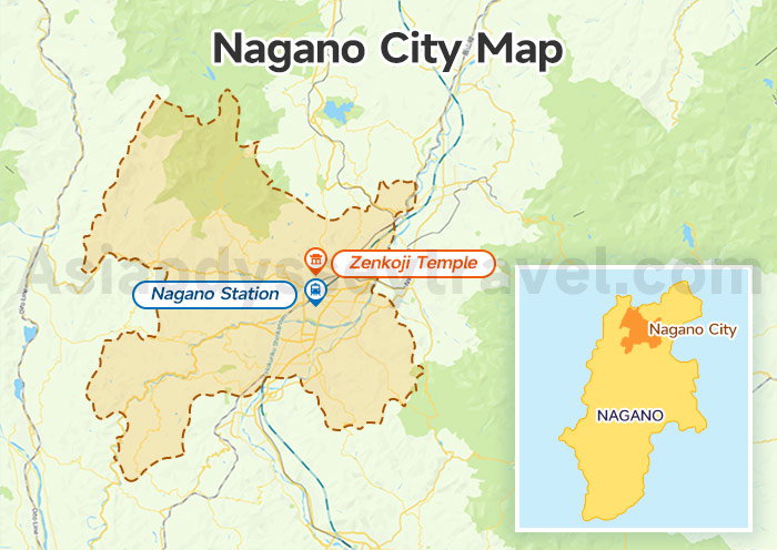 Nagano City Map