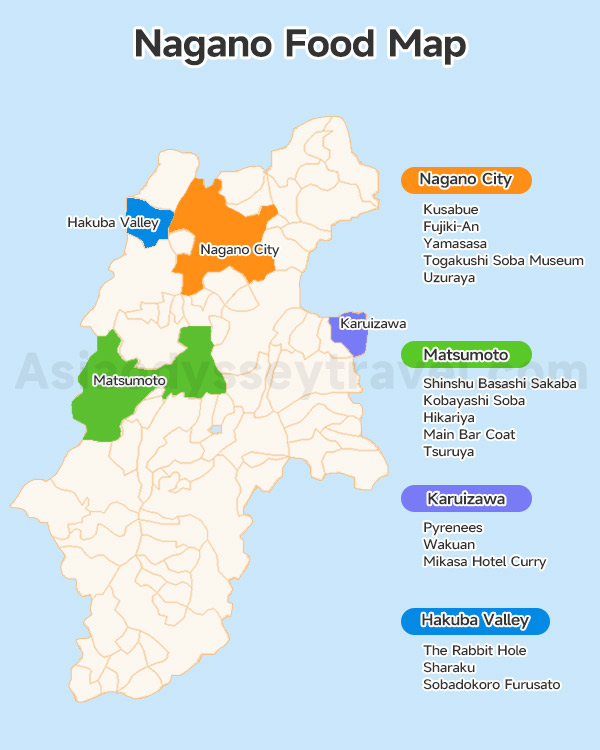 Nagano Food Map