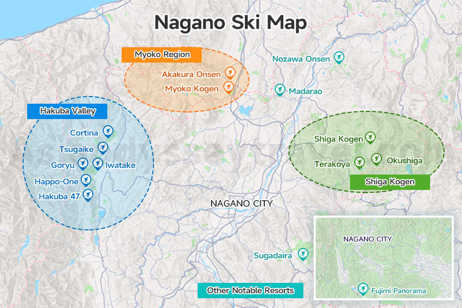 Nagano Ski Map
