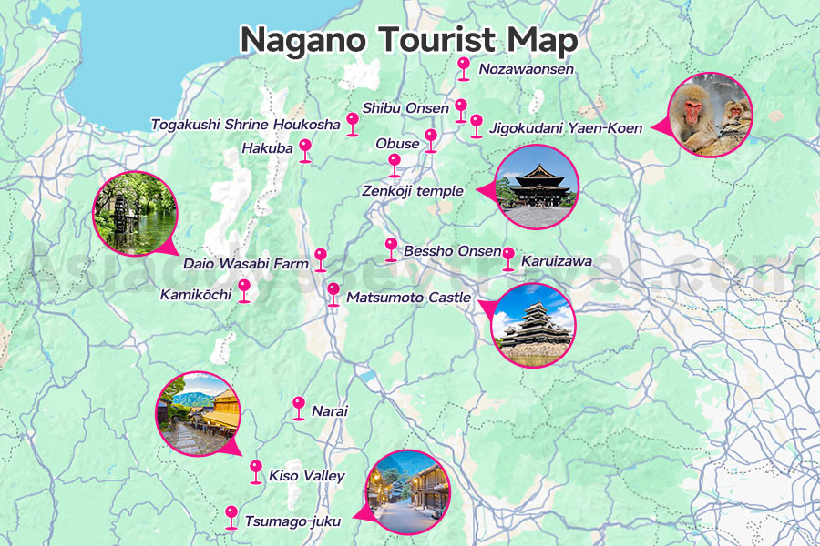 Nagano Tourist Map